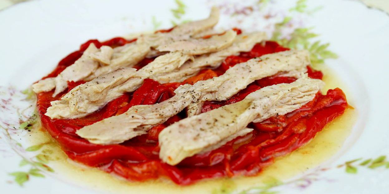 pimientos asados ventrescaa - Las Piletas Sevilla